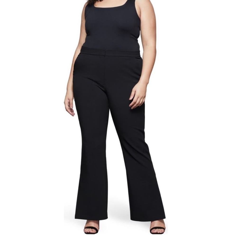 NWT Good American dress pants - flare with side slit